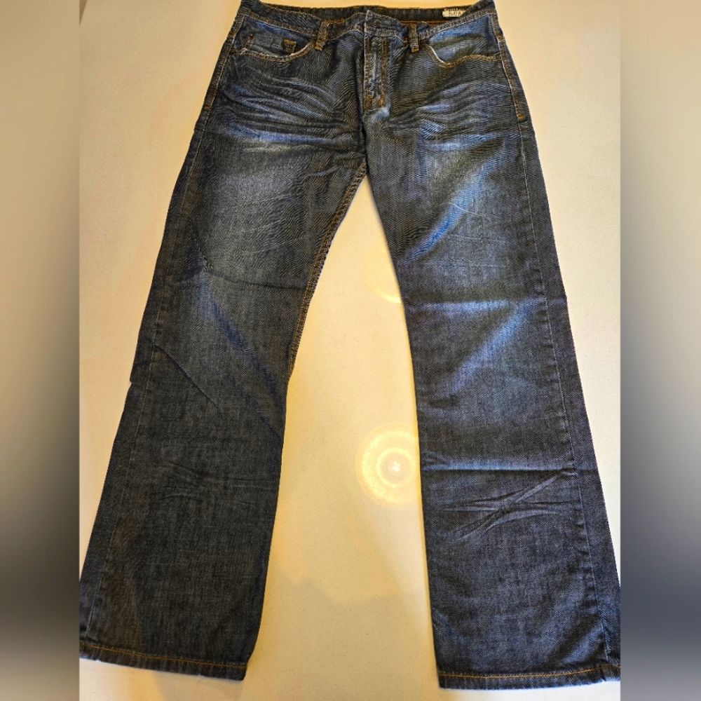 Buffalo David Bitton Men's Straight Jeans - Dark Blue